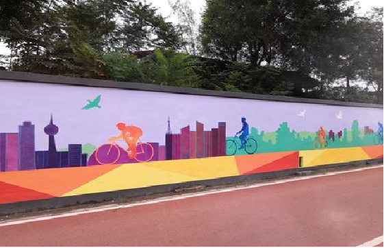 仪征墙体彩绘-围墙