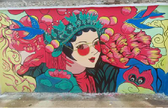 仪征墙体彩绘-网红墙