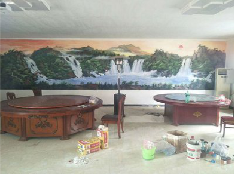 仪征墙绘-写实风景