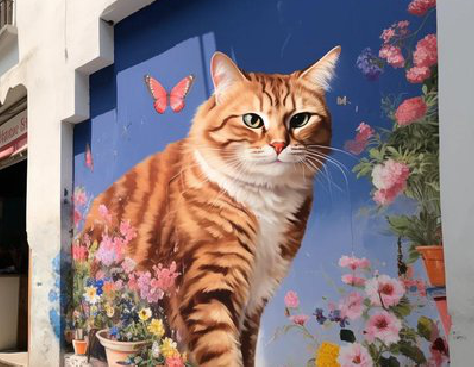 仪征自己绘制有个性的手绘墙