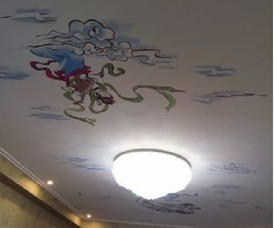 仪征如何快速绘制天花板上的手绘墙？