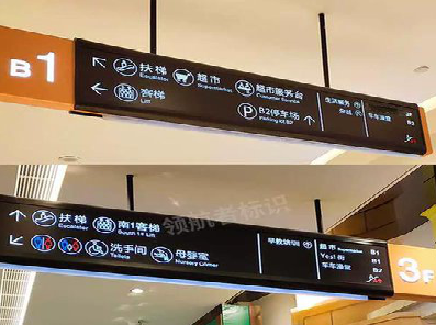 仪征如何通过商场标识牌引导客流分布？