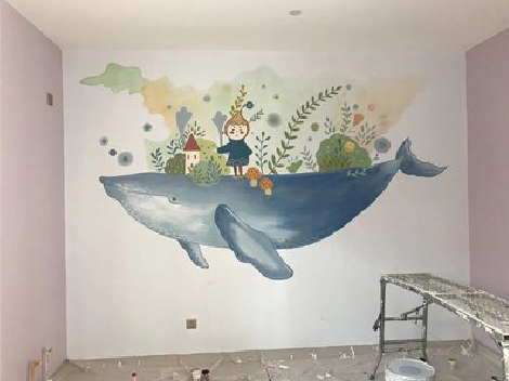 仪征手绘墙的特点及优势。